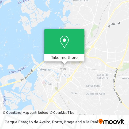 Parque Estação de Aveiro map