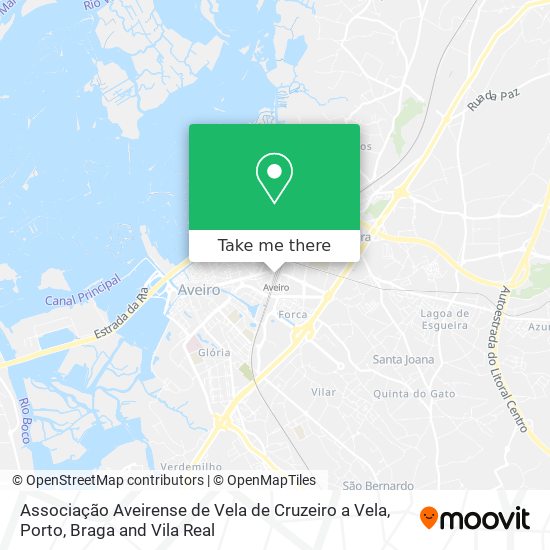 Associação Aveirense de Vela de Cruzeiro a Vela map