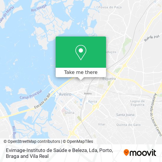 Evimage-Instituto de Saúde e Beleza, Lda mapa