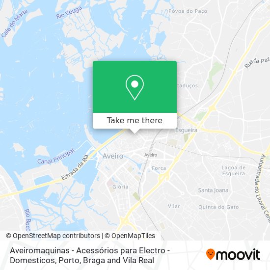 Aveiromaquinas - Acessórios para Electro - Domesticos map