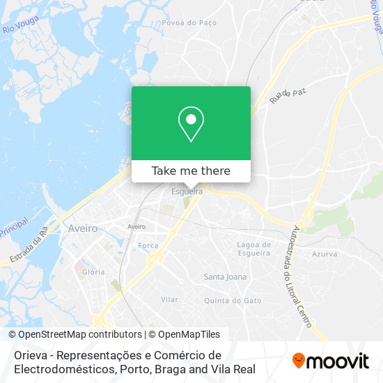 Orieva - Representações e Comércio de Electrodomésticos map