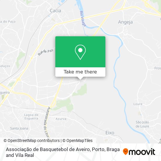 Associação de Basquetebol de Aveiro mapa