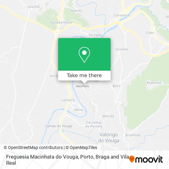 Freguesia Macinhata do Vouga map