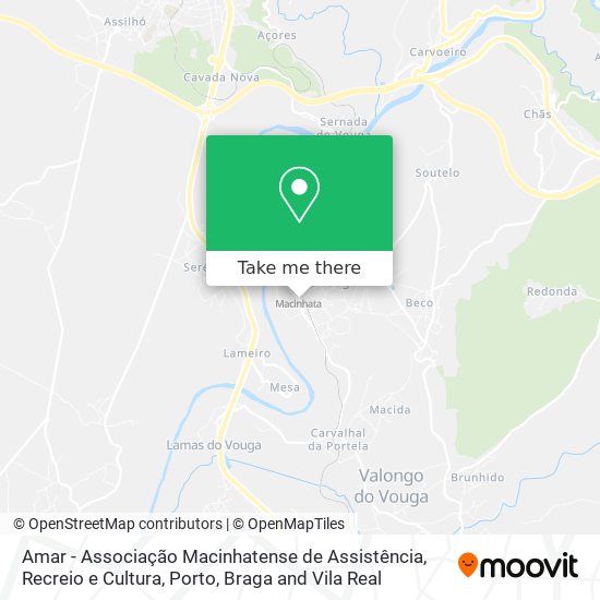 Amar - Associação Macinhatense de Assistência, Recreio e Cultura map