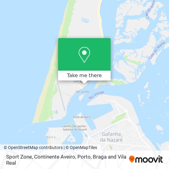 Sport Zone, Continente Aveiro mapa