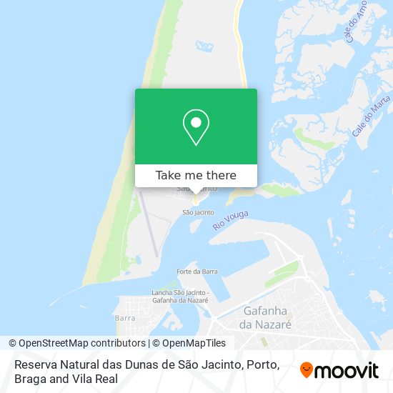Reserva Natural das Dunas de São Jacinto map