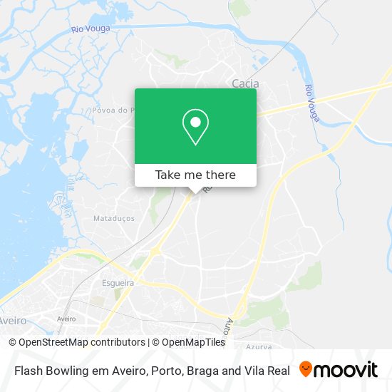 Flash Bowling em Aveiro map