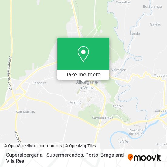 Superalbergaria - Supermercados map