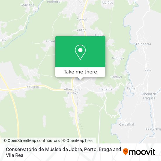 Conservatório de Música da Jobra mapa