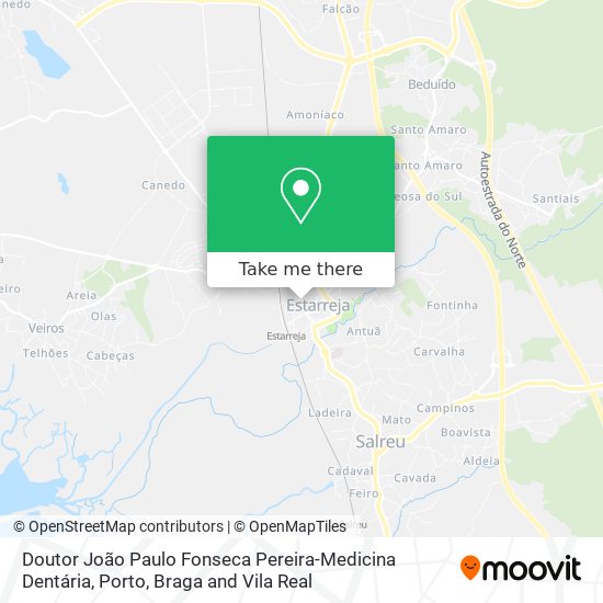 Doutor João Paulo Fonseca Pereira-Medicina Dentária mapa