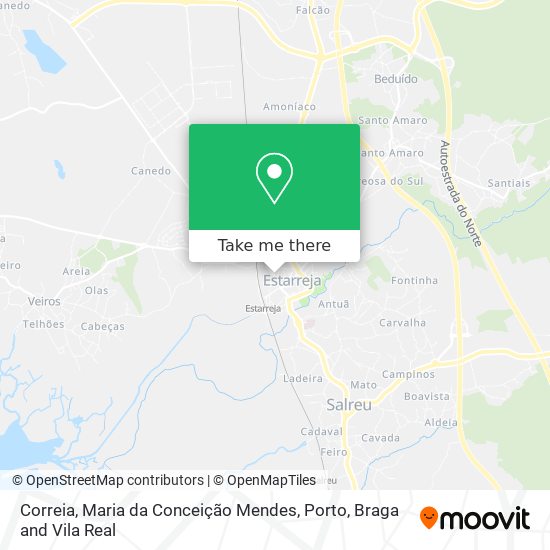 Correia, Maria da Conceição Mendes mapa