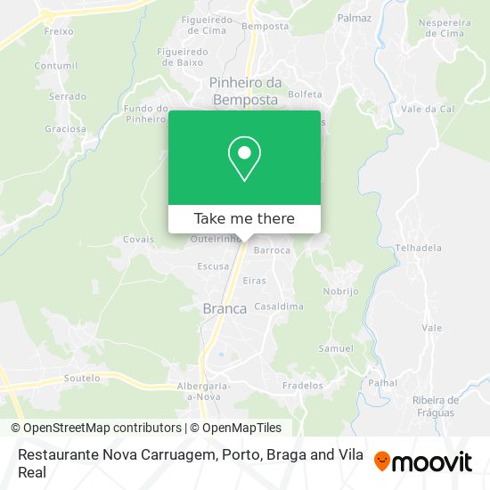 Restaurante Nova Carruagem mapa