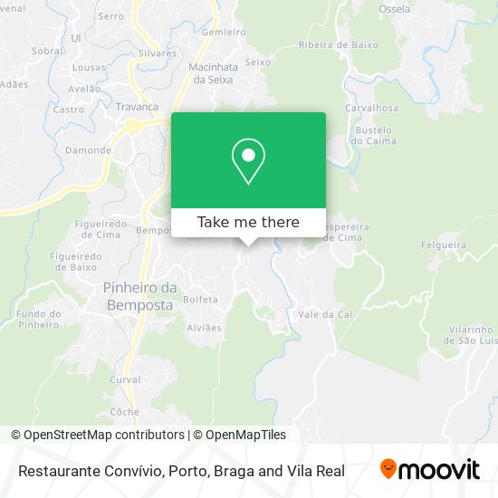 Restaurante Convívio mapa