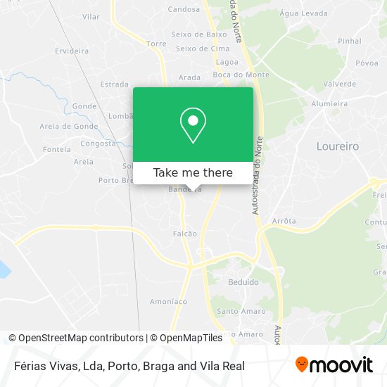 Férias Vivas, Lda mapa
