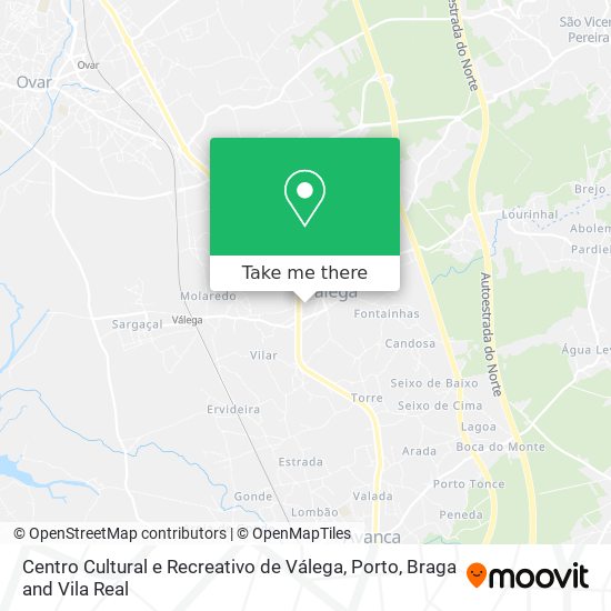 Centro Cultural e Recreativo de Válega map