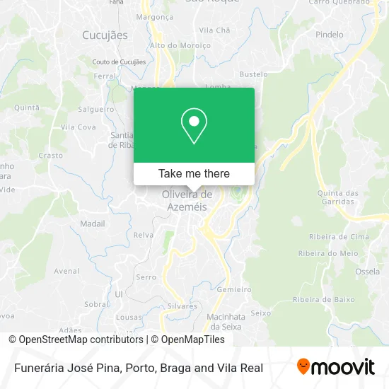 Funerária José Pina mapa