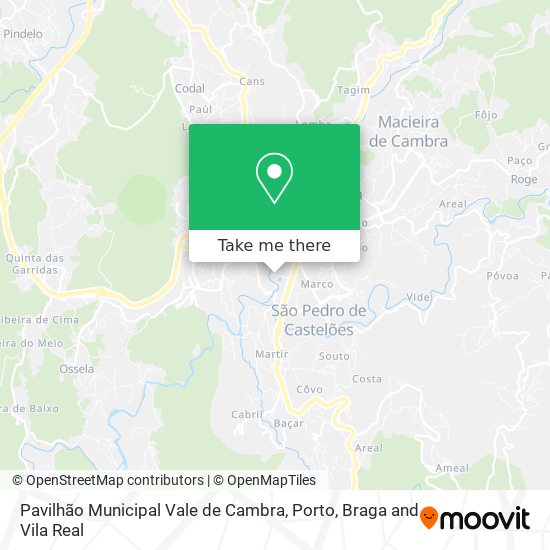 Pavilhão Municipal Vale de Cambra map