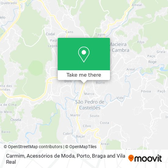 Carmim, Acessórios de Moda mapa