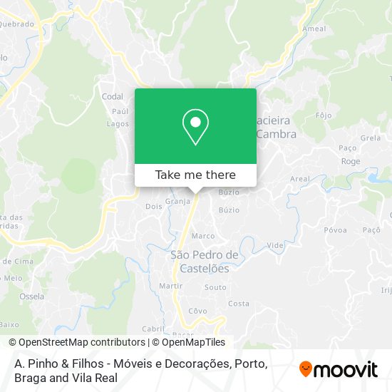 A. Pinho & Filhos - Móveis e Decorações map