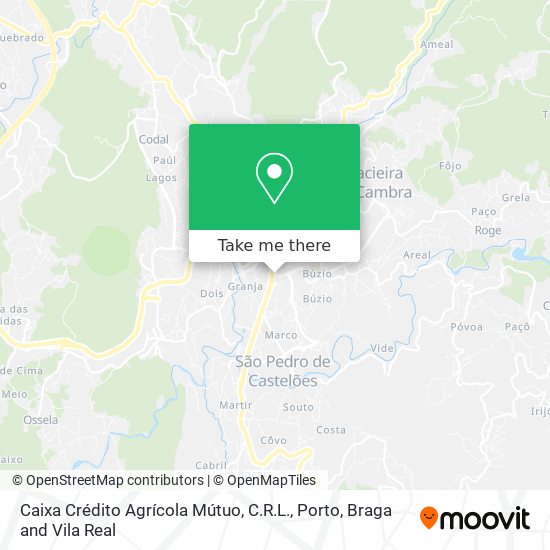 Caixa Crédito Agrícola Mútuo, C.R.L. map