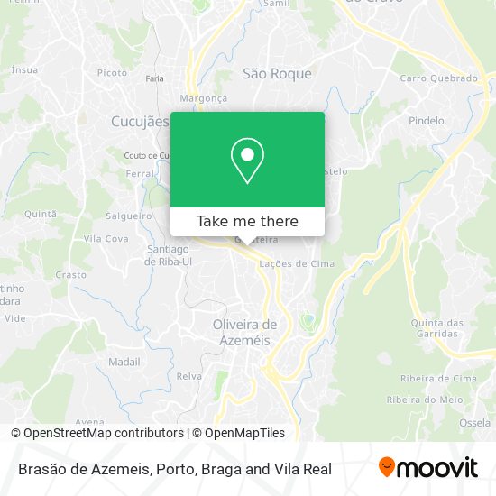 Brasão de Azemeis mapa