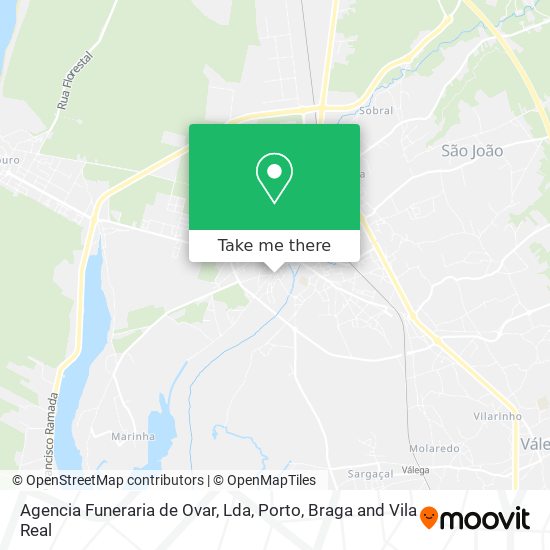 Agencia Funeraria de Ovar, Lda map