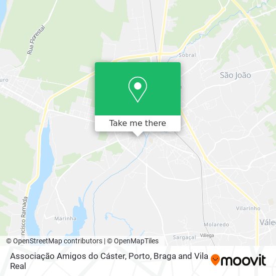 Associação Amigos do Cáster map