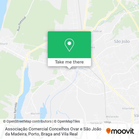 Associação Comercial Concelhos Ovar e São João da Madeira map