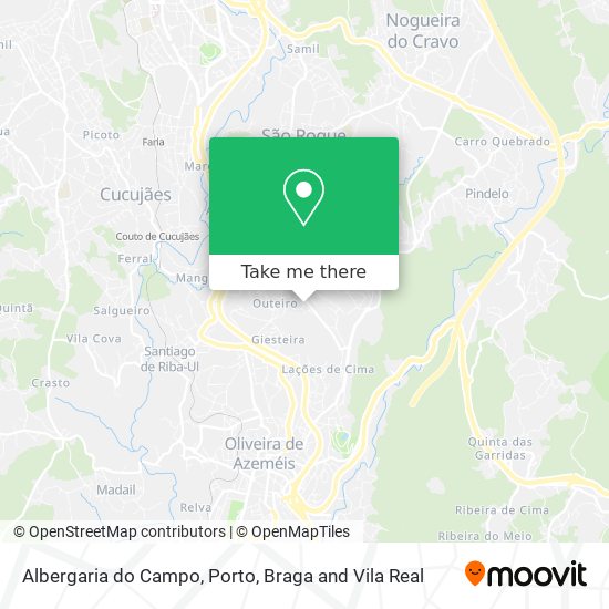 Albergaria do Campo map