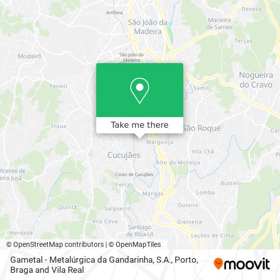 Gametal - Metalúrgica da Gandarinha, S.A. map