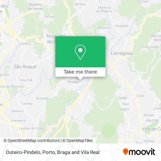 Outeiro-Pindelo mapa