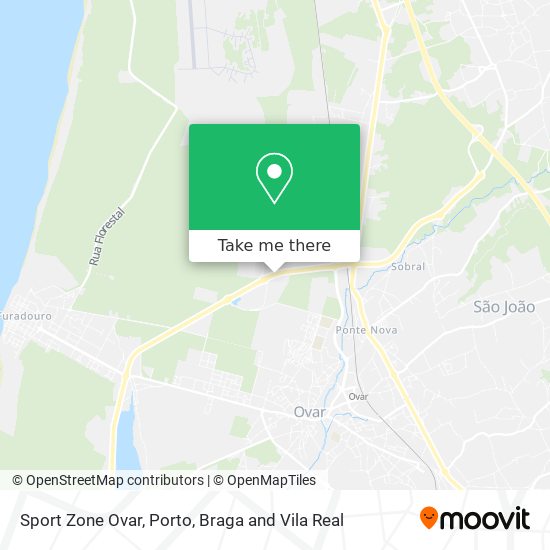 Sport Zone Ovar map