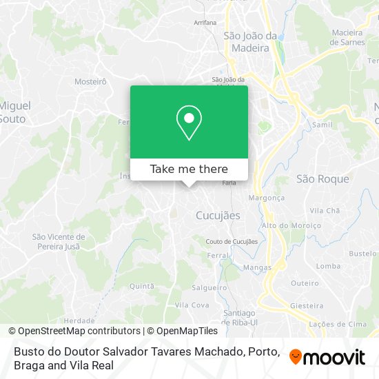 Busto do Doutor Salvador Tavares Machado map