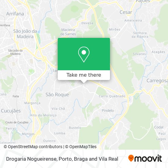 Drogaria Nogueirense mapa