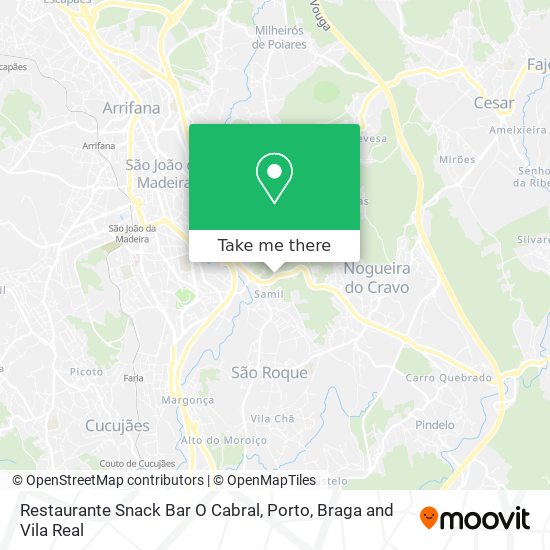 Restaurante Snack Bar O Cabral map