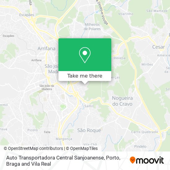 Auto Transportadora Central Sanjoanense map