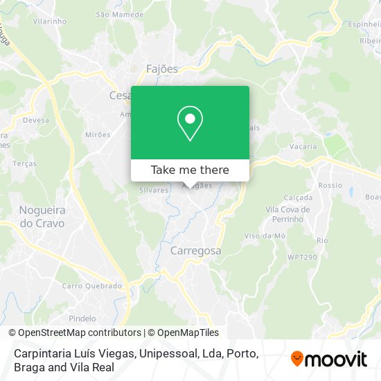 Carpintaria Luís Viegas, Unipessoal, Lda mapa