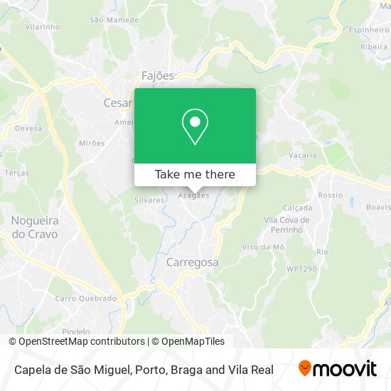 Capela de São Miguel mapa