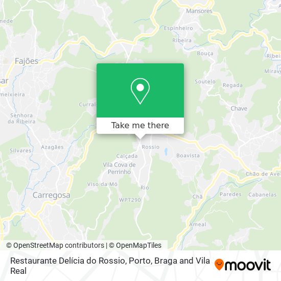 Restaurante Delícia do Rossio mapa