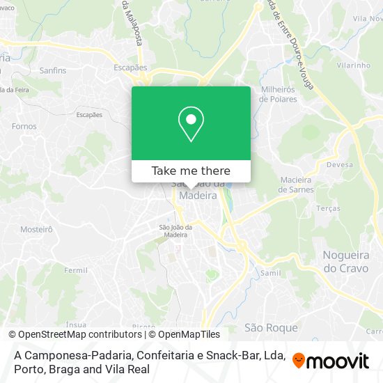 A Camponesa-Padaria, Confeitaria e Snack-Bar, Lda mapa
