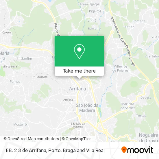 EB. 2 3 de Arrifana map