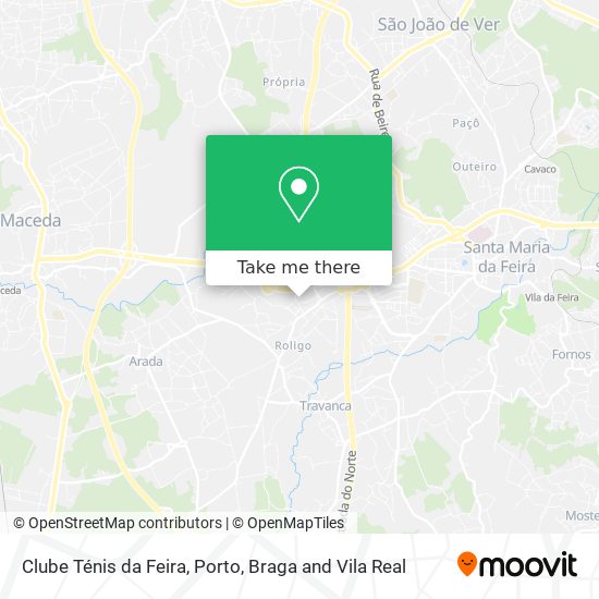 Clube Ténis da Feira map