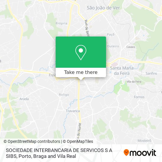 SOCIEDADE INTERBANCARIA DE SERVICOS S A SIBS map