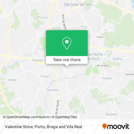 Valentine Store map