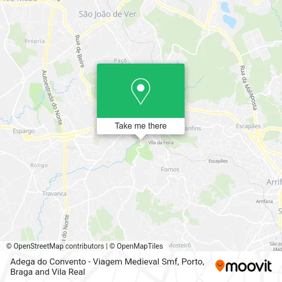 Adega do Convento - Viagem Medieval Smf map