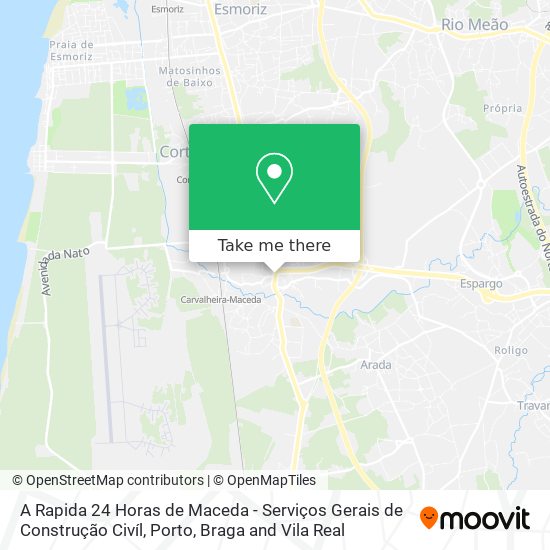 A Rapida 24 Horas de Maceda - Serviços Gerais de Construção Civíl map