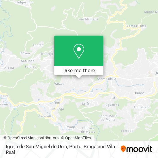 Igreja de São Miguel de Urrô map
