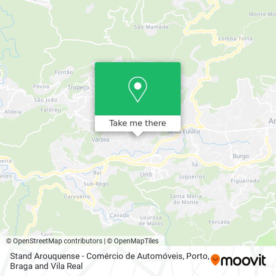 Stand Arouquense - Comércio de Automóveis mapa