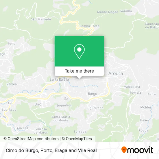 Cimo do Burgo map
