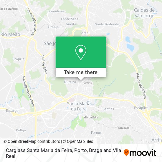 Carglass Santa Maria da Feira map